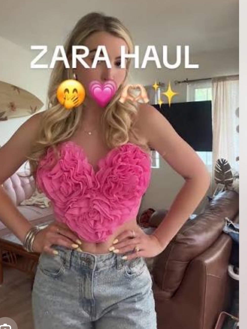 VIRAL NEW VIRAL Zara Voluminous Heart
Top M
🚨FIRM PRICE NO DISCOUNT NO DISCOUNT